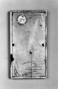 French - Wax Tablet with the Prodigal Son - Walters 71279 - Back