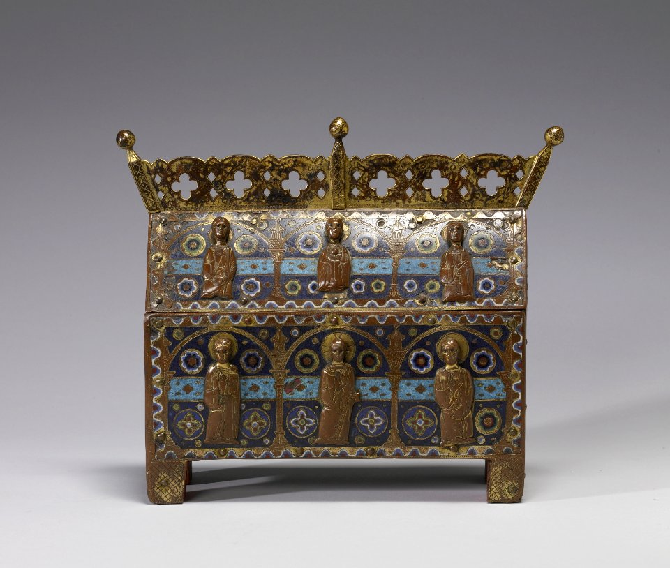French - Reliquary Shrine with Christ and Apostles - Walters 44106 - Side A