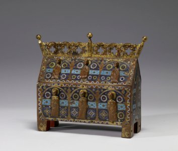 French - Reliquary Shrine with Christ and Apostles - Walters 44106 - Three Quarter