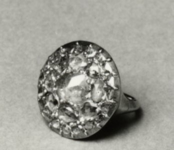 French - Ring with Cluster of Stones - Walters 571757 - Three Quarter