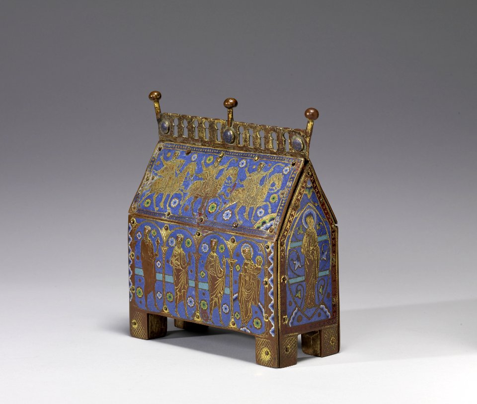 French - Reliquary Shrine with the Adoration of the Magi - Walters 44288 - Three Quarter