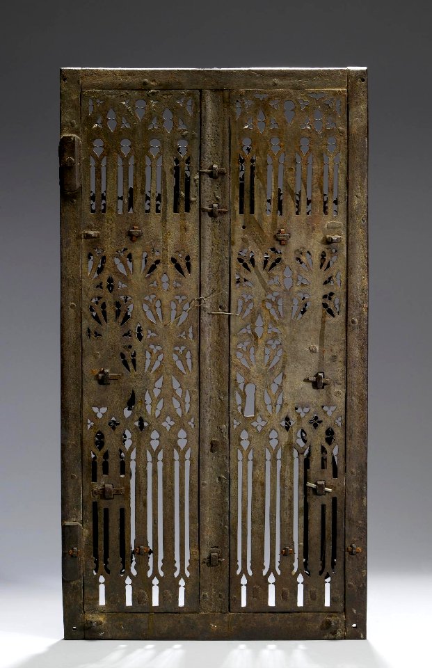 French - Tabernacle Door - Walters 52103 - Back
