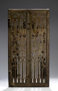French - Tabernacle Door - Walters 52103 - Back