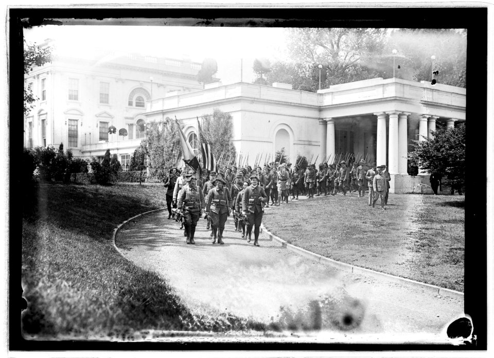 French Blue Devils at White House, (Washington, D.C.), May 12, 1915 LCCN2016850953