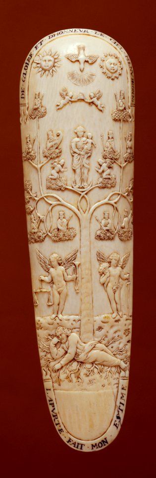 French - Tobacco Grater with Tree of Jesse - Walters 71328