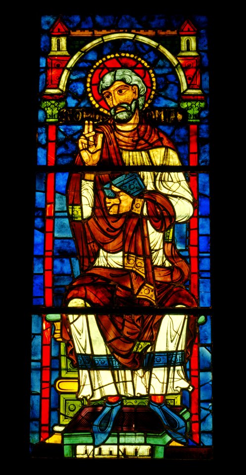 French - Stained Glass Window with an Apostle or Ancestor of Christ - Walters 4639