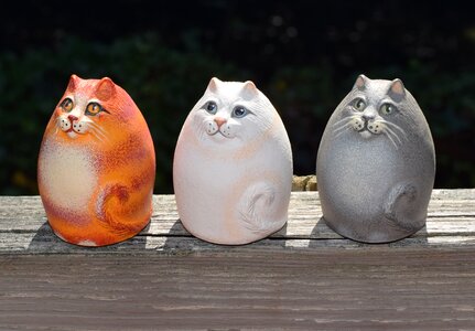 Clay decoration cat