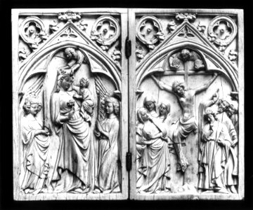 French - Virgin and Child and Crucifixion - Walters 71178