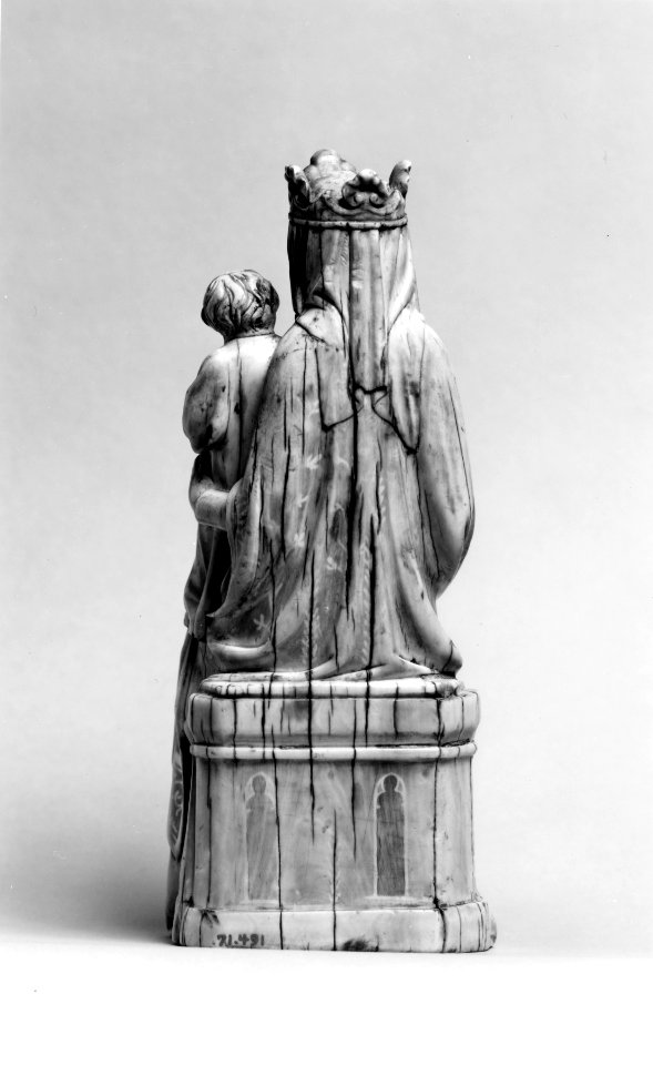 French - Virgin and Child - Walters 71491 - Back