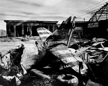 French aircraft wreckage North Africa 1943
