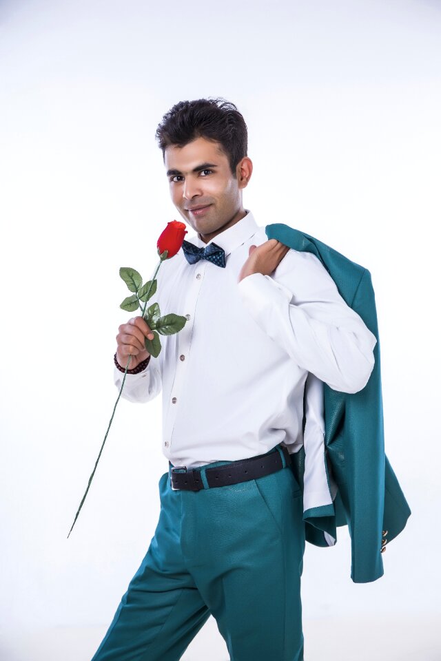 Fine-looking groom suit