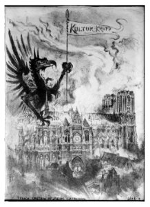 French Cartoon of Reims Cathedral LCCN2014698062