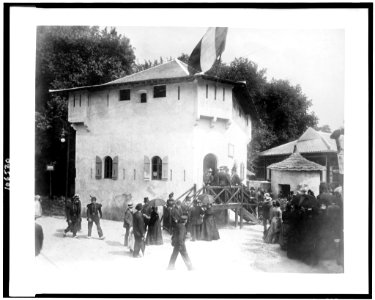 French colonial blockhouse in the Senegalese Village, Paris Exposition, 1889 LCCN92521043