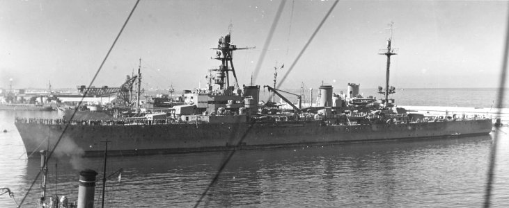 French heavy cruiser Tourville at Casablanca in late 1943