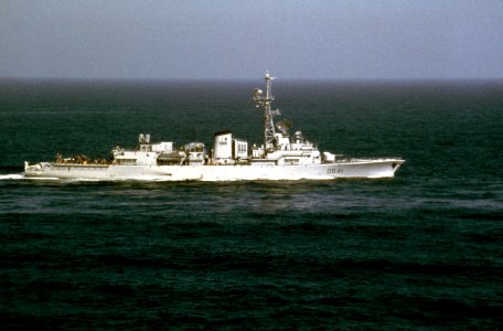 French destroyer Dupleix (D641) underway in the Pacific Ocean on 23 June 1985 (6397991) photo