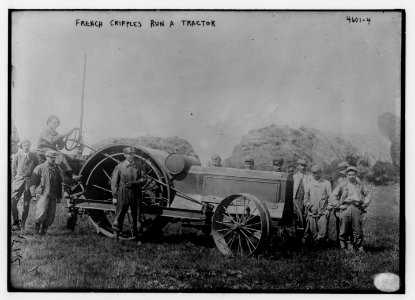 French cripples run a tractor LCCN2014707042