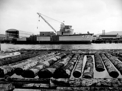 French minesweeper Can Tho (M615) fitting out c1954 photo