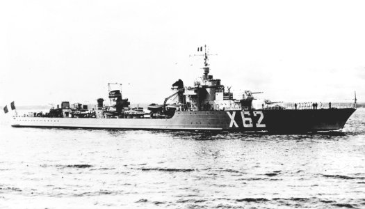 French destroyer Volta (X62) underway off Portsmouth (UK) on 8 August 1939