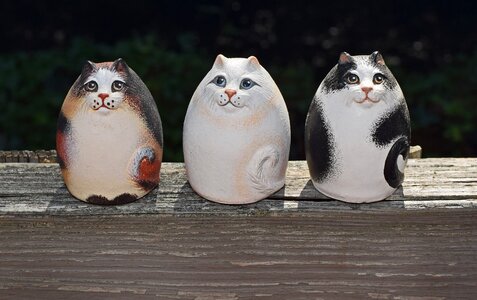 Clay decoration cat