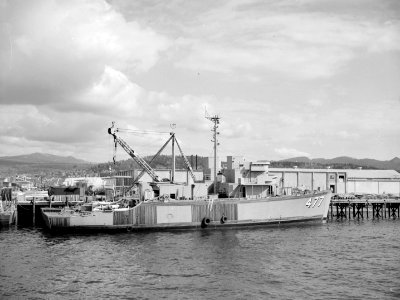 French minesweeper Vinh Long (M619) fitting out c1954 photo