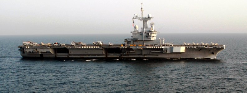 French nuclear-powered aircraft carrier Charles de Gaulle