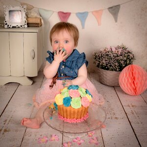 Baby toddler cake smash