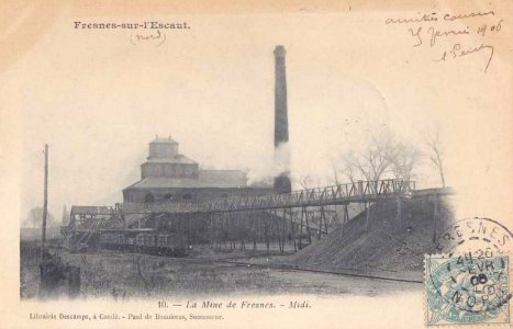 Fresnes-sur-Escaut - Fosse Soult n° 1 en 1906