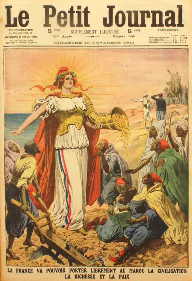 French troops landing on Mehdia Beach in 1911.