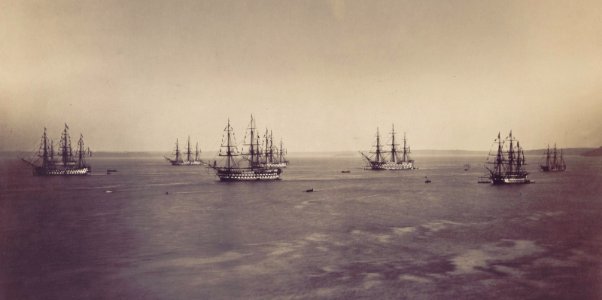 French-fleet-at-cherbourg-in-1858-1-gustave-le-gray
