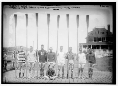 Fresh. 8 Yale, 1915 -- Rockefeller - Lovejoy - Converse - Glover - MacNaughton - Coleman - Coombe - Lawrence - Lashar LCCN2014699192