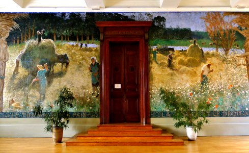 Fresque Salle des pas perdus du Palais de justice de Chambéry photo