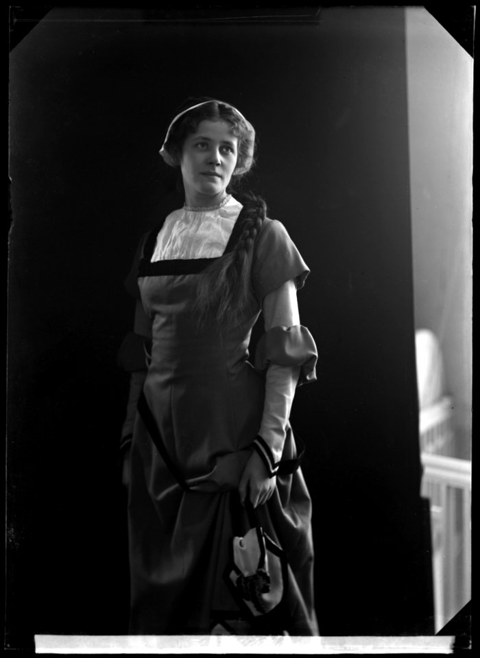 Frida Winnerstrand as Ingeborg in Engelbrekt och hans dalkarlar at Östermalmsteatern 1903 - SMV - GV094