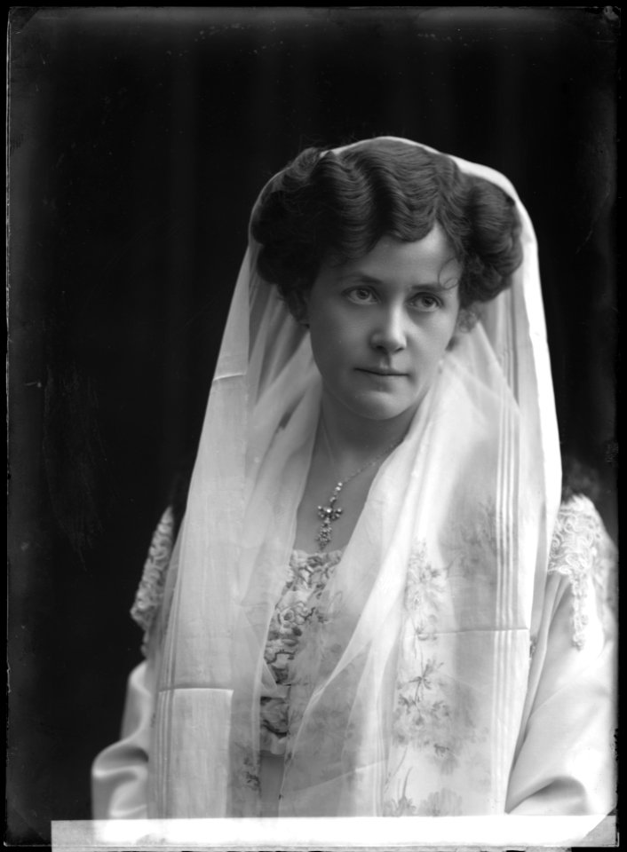 Frida Winnerstrand in Fröken Josette - min hustru at Vasateatern 1908 - SMV - NV115