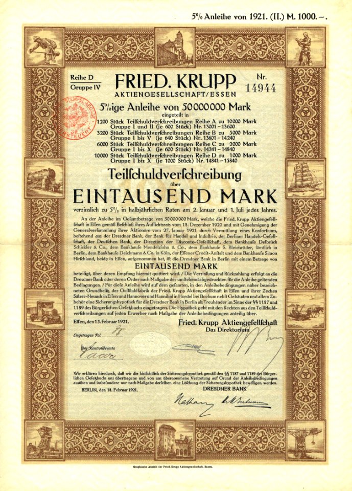 Fried. Krupp AG 1921