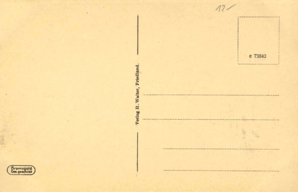 Friedland, Schlesien - Ring, Nord- und Westseite (back) (Zeno Ansichtskarten)