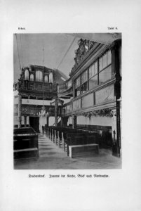Friedersdorf Inneres der Kirche Blick nach Nordwesten Lebus Tafel 8