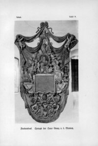 Friedersdorf Epitaph des Hans Georg von der Marwitz Lebus Tafel 9