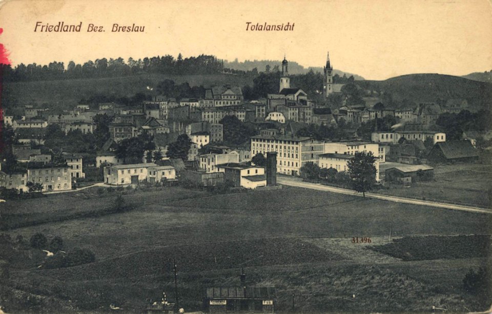 Friedland, Schlesien - Stadtansicht (2) (Zeno Ansichtskarten)
