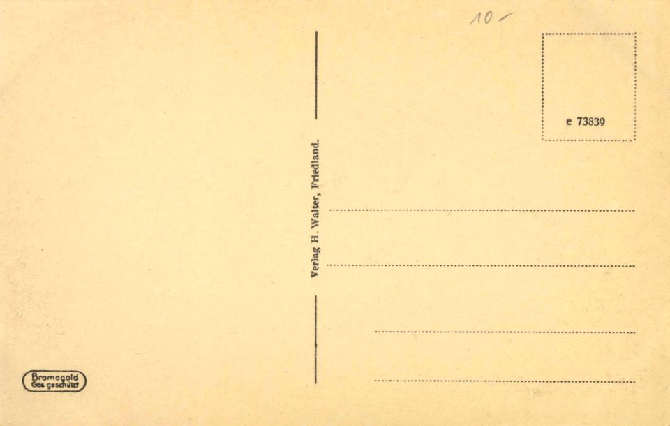 Friedland, Schlesien - Ring, Nord- und Ostseite (back) (Zeno Ansichtskarten)