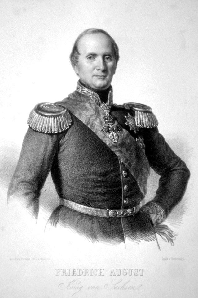 Friedrich August II. Litho