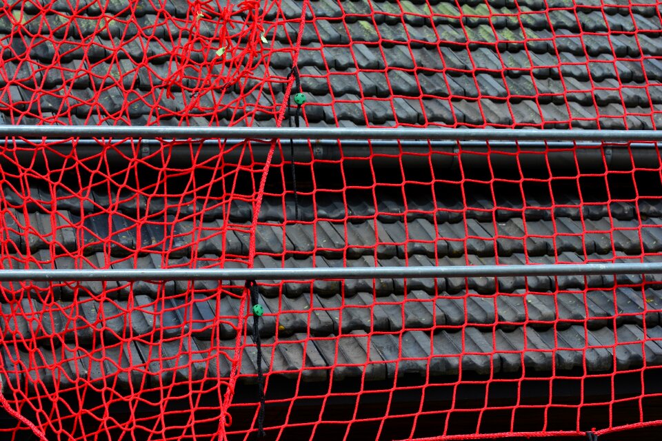 Roof work security safety net