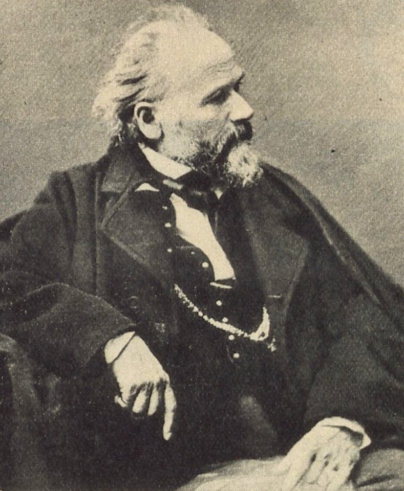Friedrich von Amerling (1804–1887) Black and white portrait photo