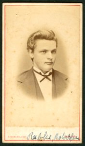 Friedrich Karl Wunder CDV der junge Rabke, Roloven, Bildseite