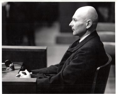 Friedrich Hielscher testifies in defense of Wolfram Sievers during the Doctors' Trial