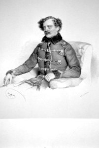 Friedrich Liechtenstein 1845 Litho photo