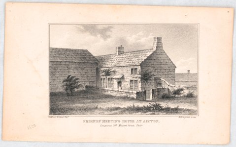 Friends' meeting house at Airton - lith'y. of A. Kollner Phila ; H. Camp's lith. press. LCCN2014649043