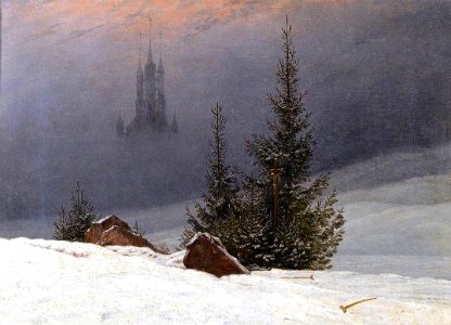 Caspar David Friedrich - Winter Landscape with Church - WGA08245