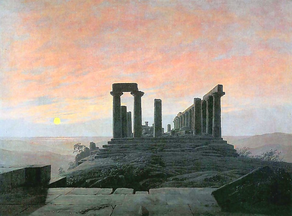 Der Tempel der Juno in Agrigent (C D Friedrich)