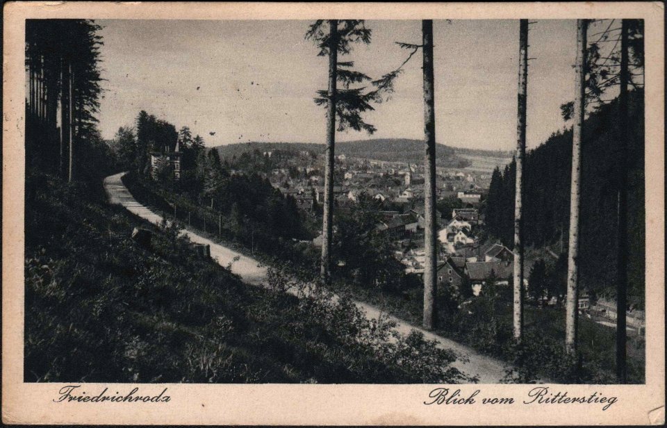 Friedrichroda Blick vom Ritterstieg (1930)