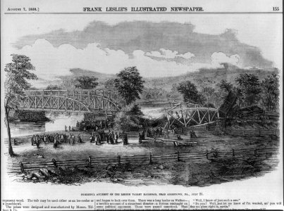 Frightful accident on the Lehigh Valley Railroad, near Allentown, Pa. LCCN2004665475